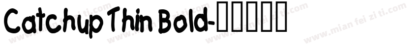 Catchup Thin Bold字体转换